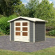 Casetta da giardino in legno massiccio grigio terra 4,57 m² Amberg 3 – WoodFeeling