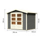 Casetta da giardino in legno massiccio grigio terra 4,57 m² Amberg 3 – WoodFeeling