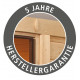 Casetta da giardino in legno massiccio grigio terra 6,05 m² Amberg 4 – WoodFeeling