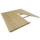 Pavimento della casetta da giardino in legno massello 3,6x3,6m - Gardy Shelter