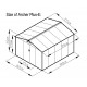 Casetta in lamiera 8,84 m² PLUS antracite + set di montaggio X-METAL