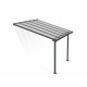 Pergola per terrazza in alluminio grigio 3x3,05m e PC 16mm Olympia - Canopia by Palram