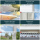 Pergola per terrazza in alluminio grigio 3x4,25m e PC 16mm Olympia - Canopia by Palram
