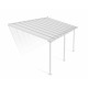 Pergola per terrazza in alluminio bianco 3x6,10m + PC 16mm Olympia - Canopia by Palram
