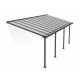 Pergola per terrazza in alluminio grigio 3x7,30m + PC 16mm Olympia - Canopia by Palram
