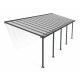 Pergola in alluminio grigio 3x9.71m + PC 16mm Olympia - Canopia by Palram