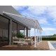 Pergola per terrazza in alluminio bianco 3x9.71m + PC 16mm Olympia - Canopia by Palram