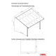 Pergola regolabile in alluminio laccata bianco 3,75x2,55m X-METAL