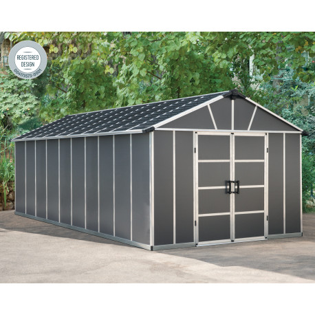 Casetta da giardino in policarbonato 21,3m² senza pavimento YUKON - Canopia by Palram