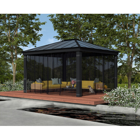 Set di zanzariere in poliestere leggero per pergole Dallas 4900 di 18m² - Canopia by Palram