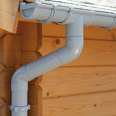 Kit grondaia in PVC per entrambi i lati - lunghezza 3 m - rif 8381 WoodFeeling