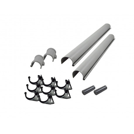 Kit grondaia in PVC per tetti piani fino a 240 cm - rif. 8371 WoodFeeling