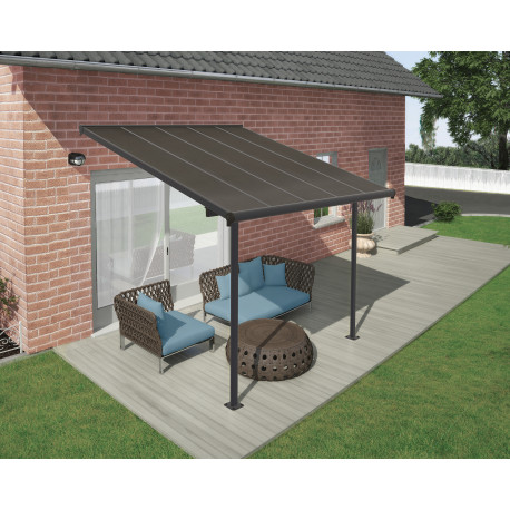 Pergola per terrazza Capri 3x3.05 Grigio bronzo - Palram - Canopia