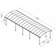Tettoia Arcadia 10600 Grigio - Palram - Canopia
