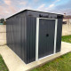 Casetta in lamiera 6,67m² Skylight antracite + set di montaggio X-METAL
