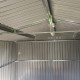 Casetta da giardino 13m² FIRST antracite + kit di ancoraggio X-METAL