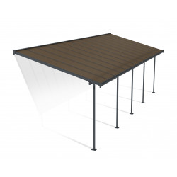 Pergola per terrazza Capri 295x860 grigio e bronzo - Palram - Canopia
