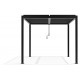 Pergola bioclimatica autoportante in alluminio grafite 3x3m - X-METAL