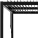Pergola bioclimatica autoportante in alluminio grafite 3x3m - X-METAL