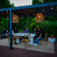 Pergola bioclimatica autoportante in alluminio antracite 3x6m Ombrea