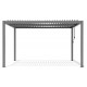 Pergola bioclimatica autoportante in alluminio grigio chiaro 4x3m - X-METAL