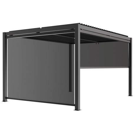 Tendalino laterale antracite 270cm per pergola bioclimatica in alluminio X-METAL