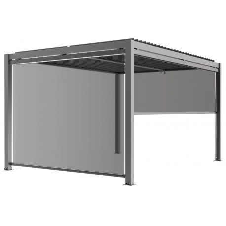 Tendalino laterale grigio chiaro 270cm per pergola bioclimatica in alluminio X-METAL