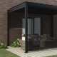 Tendalino laterale antracite 270cm per pergola bioclimatica in alluminio X-METAL