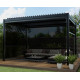 Tendalino laterale antracite 370cm per pergola bioclimatica in alluminio X-METAL