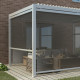 Tendalino laterale grigio chiaro 270cm per pergola bioclimatica in alluminio X-METAL