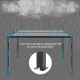Pergola bioclimatica autoportante in alluminio grafite 3x3m - X-METAL
