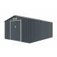 Casetta in lamiera 15,16m² PLUS antracite + set di montaggio X-METAL