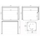 Pergola bioclimatica autoportante in alluminio grafite 3x3m - X-METAL