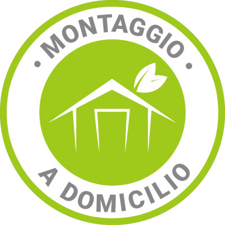 Servizio di montaggio per casette in composito da 9m² + terrazza