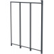 Pannello laterale in alluminio e PC trasparente per pergola per terrazzo antracite 2,5m X-METAL