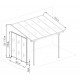 Pannello laterale in alluminio e PC trasparente per pergola per terrazzo antracite 2,5m X-METAL