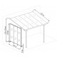 Pannello laterale in alluminio e PC 4mm per pergola per terrazzo antracite 2,5m X-METAL