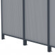 Pannello laterale in alluminio e PC 4mm per pergola per terrazzo antracite 3m X-METAL