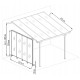 Pannello laterale in alluminio e PC 4mm per pergola per terrazzo antracite 3m X-METAL