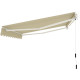 Tenda da sole ad apertura manuale 295x200 cm EASY in tessuto poliestere beige - X-METAL