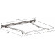 Tenda da sole ad apertura manuale 295x200 cm EASY in tessuto poliestere beige - X-METAL