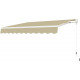 Tenda da sole ad apertura manuale 350x250 cm EASY in tessuto poliestere beige - X-METAL