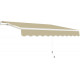 Tenda da sole ad apertura manuale 350x250 cm EASY in tessuto poliestere beige - X-METAL