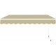 Tenda da sole ad apertura manuale 350x250 cm EASY in tessuto poliestere beige - X-METAL