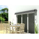 Tenda da sole ad apertura manuale 295x200 cm EASY in tessuto poliestere grigio - X-METAL