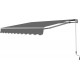 Tenda da sole ad apertura manuale 295x200 cm EASY in tessuto poliestere grigio - X-METAL