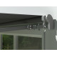 Tenda da sole ad apertura manuale 350x250 cm EASY in tessuto poliestere grigio - X-METAL