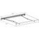 Tenda da sole ad apertura manuale 350x250 cm EASY in tessuto poliestere grigio - X-METAL
