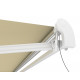 Tenda da sole ad apertura motorizzata 350x250 cm EASY in tessuto poliestere beige - X-METAL