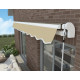 Tenda da sole ad apertura motorizzata 350x250 cm EASY in tessuto poliestere beige - X-METAL